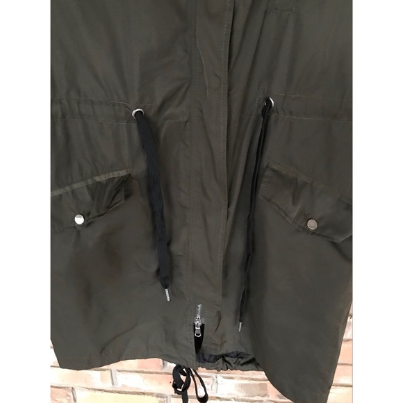 New Look Women’s Long Lined Army Green Jacket  Size Large - Picture 5 of 8